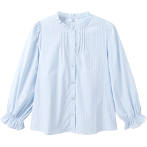 (Same style in the mall) Balabala girls and childrens long-sleeved shirts 2024 autumn new childrens lace shirts
