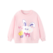 Girls sweatshirt spring and autumn baby tops long-sleeved autumn pullover new autumn childrens clothing childrens clothing autumn clothing
