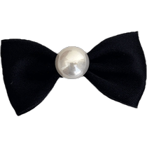 Rashalia black bow hair clip for women with summer broken hair side bangs clip princess head clip hair clip headdress