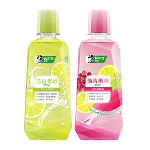 【黑人】漱口水果萃青柠250ml*2瓶