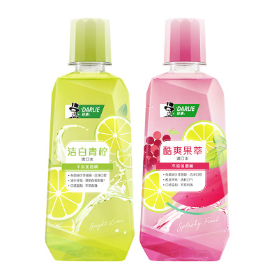 【黑人】漱口水果萃青柠250ml*2瓶