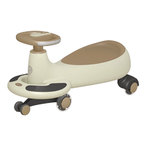 Beiyi childrens twist car 1 to 3 years old yo-yo car silent anti-rollover baby niuniu car can sit on the adult rocking car