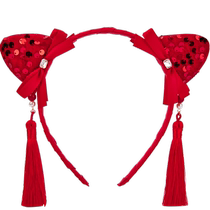 Balabala girls hair accessories New Years hair hoops Chinese style headband accessories tassels cute sweet Hanfu festive accessories