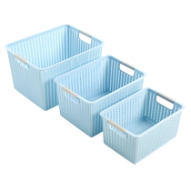 Kitchen storage box Japanese sundries storage basket home desktop bathroom dormitory office finishing storage basket