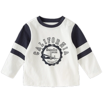 David Bella boys long-sleeved T-shirt childrens bottoming shirt 2024 spring new baby boy baby top