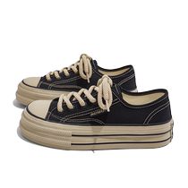 Renben 2024 canvas shoes for women autumn new womens shoes thick-soled versatile sneakers womens casual sports trend shoes