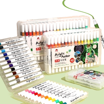 Acrylic marker pen for childrens art non-toxic washable non-transparent stackable soft-head waterproof watercolor pen for primary school students