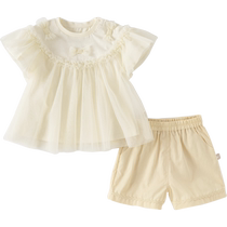 David Bella Childrens Shorts Set 2024 Summer Clothing Girls Baby Short Sleeve T-Shirt Baby Girl Casual Two-piece Set