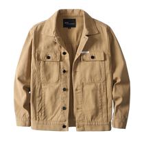 Meow Full Score Denim Jacket Mens Handsome Loose Jacket Spring and Autumn Versatile High Street Popular High-end American Fashion Brand Youth