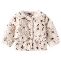Ban Xidi (off-season clearance) girls coats autumn and winter childrens winter clothes baby girl lamb wool tops autumn and winter