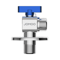 Jiumu angle valve all-copper full-open ball core ball valve large flow gas water heater special hot and cold water triangle valve switch