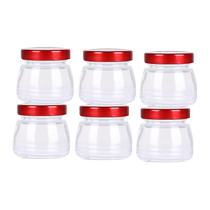 Birds nest repackaged glass sealed bottle milk coffee pudding baby food supplement bottle yogurt cup 100ml portable 6 pack