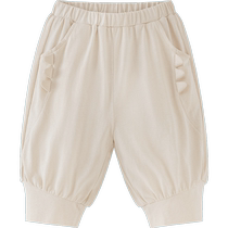 (Dou Dou Pants) Mini Balabala Boys and Girls Baby Summer Pants Childrens Antibacterial Quick-drying Cropped Pants