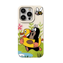 Moles story apple 14 15 wheat phone case iphone11 12 13 all inclusive xr xs degradable