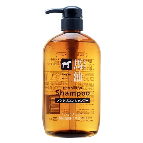 Японский импортный шампунь, лосьон для волос, содержит лошадиное масло, 600 мл