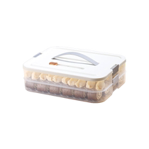Baijie dumpling storage box frozen dumpling quick-frozen box kitchen food-grade egg sealed crisper double layer