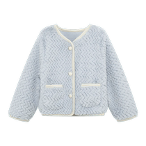 Zuoxi Childrens Clothing Girls Plush Jackets Cotton Clothes Suede Winter Clothes 2024 New Winter Girls Tops Fashionable