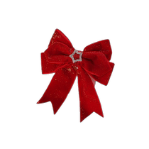 Red Bow Tie Child Hair Clip China Wind New Year Girl Princess Hair Accessories Crown Card-issuing Head Decorated With Ancient Wind Clips