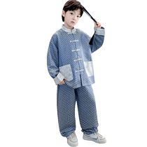 Yibeitong childrens clothing boys autumn style jacket 2024 new style medium and large childrens Hanfu autumn spring and autumn style trend