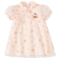 ()Hello Kitty co-branded David Bella dress new summer Hanfu girls skirt