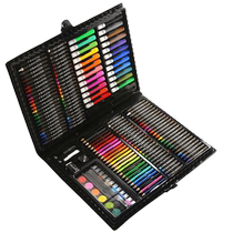 Ledi childrens painting tool set 150 pieces practical painting stationery for boys and girls washable watercolor pens and crayons