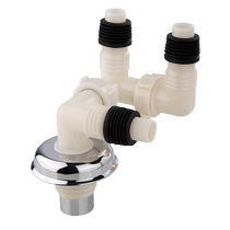 Submarine washing machine sewer pipe floor drain joint four-way three-way drain pipe two-in-one anti-odor and anti-overflow