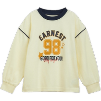 Qianquhui childrens clothing spring and autumn boys fashionable casual sports style printed cotton long-sleeved T-shirt