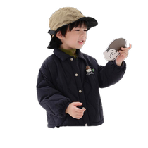 Maradin Childrens Clothing Childrens Down Jacket 2024 Winter New Style Boys Fun Printed Lapel Lightweight Down Jacket