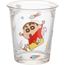 Modern Housewife Crayon Shin-chan Glass Cup Womens Soy Milk Cup Coffee Cup 2024 New Water Cup Home Juice Cup