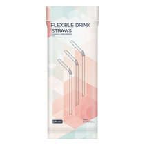 Manxi disposable straw packaging for pregnant women and postpartum milk tea drinks for children and lazy people can be bent 30 pieces × 1 pack