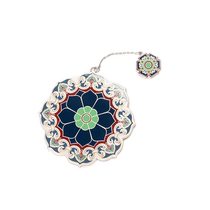 National Library Dunhuang Flowers Cultural and Creative Practical Makeup Mirror Exquisite Portable Design for Birthday Gifts