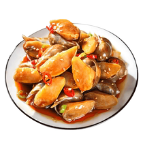 (Spicy Wifes Feet) Three dolphins abalone and snails Qingdao sauce small seafood abalone and snail meat ready to eat 300g