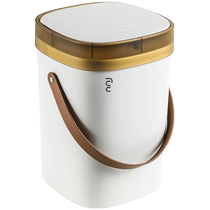 Mu Ding Ding portable trash can pop-up lid press 1 pack household trash can with lid simple Nordic style large capacity