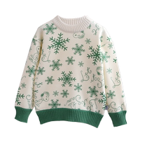 Snoopy childrens clothing childrens fleece sweater boys knitted sweater 2024 autumn and winter new baby pullover bottoming shirt