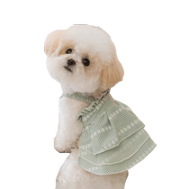 Pet dog Daisy plaid lace suspender skirt cat anti-shedding Bichon Teddy spring and summer clothes