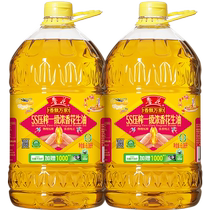 Luhua Xiangpiao Wanjia 5S pressed first-grade strong-flavor peanut oil 6 08L*2 kitchen edible oil combination pack affordable