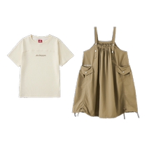 Kappa Kids Kappa girls suspender skirt suit summer 2024 new style skirt versatile dress