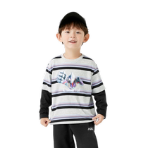 (Same style in Ultraman IP mall) Balabala boys long-sleeved T-shirt autumn 2024 new pure cotton fake two pieces