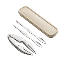 onlycook household crab eating tool stainless steel crab needle crab clamp crab claw clamp crab eight pieces dismantling hairy crab artifact