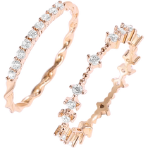 DODOGOGO joint ring womens light luxury niche design set ring index finger ring internet celebrity fashion personality ring ring