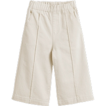 Mark Jenny Spring 2024 New Girl Spring 2024 split soft jeans children with straight pants