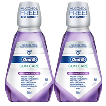Oral-B Mouthwash Fresh Breath Alcohol-Free Oral Cleansing and Deodorizing Convenient Mouthwash 250ml*2