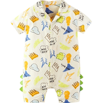 Mini bala bala jumpsuit summer children baby boys soft breathable baby work clothes cute crawling clothes