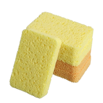 Kitchen cleaning cloth wood pulp cotton sponge rag kitchen cleaning dishwashing sponge 5 pieces household dishwashing pot