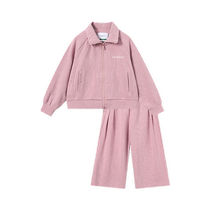 Ueki childrens clothing girls suit 2024 new autumn medium and large childrens sports suit clothes childrens suit two-piece set