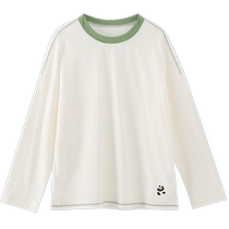 Youlan Soft Hemp close-fitting and skin-friendly breathable long-sleeved T-shirt 24 spring new childrens boys and girls T-shirt