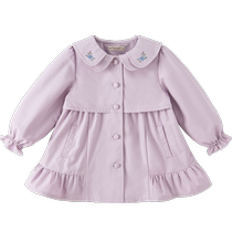 David Bella Girls Windbreaker Spring and Autumn 2024 New Childrens Clothes Baby Tops Jackets Childrens Clothes Girls