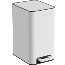 Germany GAOK light luxury stainless steel foot-operated trash can with lid living room toilet bathroom household foot-operated 1