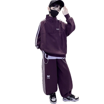 Yibeitong Boys Autumn Suit 2024 New Medium and Large Childrens Autumn Sweatshirt Sports Boys Spring and Autumn Style