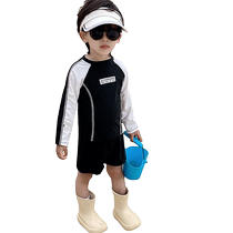 Yuyingfang childrens swimsuit boys long-sleeved sunscreen quick-drying split swimsuit baby beach swimwear